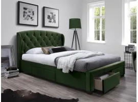 Voodi 160x200 SABRINA roheline