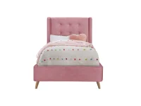 Кровать 90x200 ESTELLA 90 розовая pilt 3