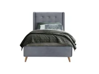 Кровать 90x200 ESTELLA 90 серая pilt 3