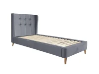 Кровать 90x200 ESTELLA 90 серая pilt 4