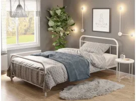 Voodi 120x200 LINDA 120 valge