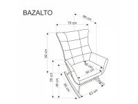 Кресло-качалка BAZALTO горчичный pilt 3