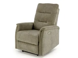 Кресло JAMAL recliner электрический - Оливковый