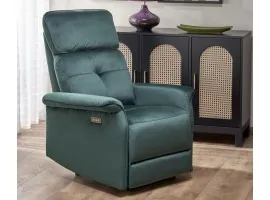Кресло SEMIR recliner электрический - Зеленый