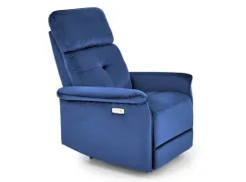 Кресло SEMIR recliner электрический - Синий