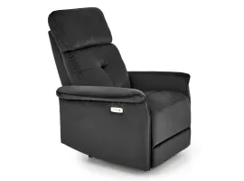 Кресло SEMIR recliner электрический - Черный