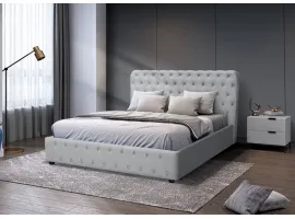 Voodi 160x200 BELINDA tõstemehhanismiga - Hall