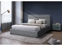 Voodi 160x200 BELINDA tõstemehhanismiga - Tumehall pilt 2