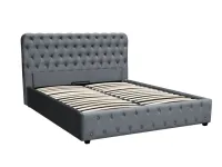 Voodi 160x200 BELINDA tõstemehhanismiga - Tumehall pilt 8