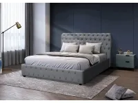 Voodi 180x200 BELINDA tõstemehhanismiga - Tumehall pilt 2