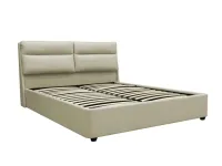 Voodi 160x200 AURORA tõstemehhanismiga - Helebeež pilt 8