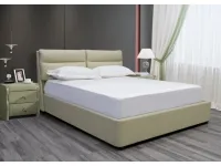 Voodi 180x200 AURORA tõstemehhanismiga - Helebeež pilt 2