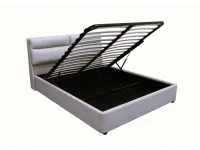 Voodi 180x200 AURORA tõstemehhanismiga - Beež pilt 3