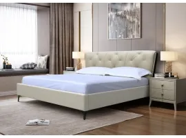 Voodi 160x200 BIANCA tõstemehhanismiga - Beež