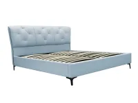 Voodi 160x200 BIANCA tõstemehhanismiga - Helesinine pilt 8