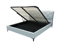 Voodi 160x200 BIANCA tõstemehhanismiga - Helesinine pilt 3