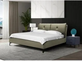 Voodi 160x200 DALIDA tõstemehhanismiga - Helehall