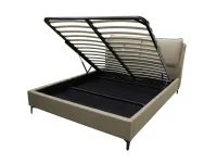 Voodi 180x200 DALIDA tõstemehhanismiga - Helehall pilt 3