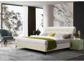 Voodi 160x200 GLORIA tõstemehhanismiga - Beež