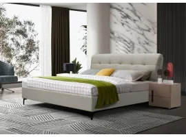 Voodi 160x200 GLORIA tõstemehhanismiga - Helehall