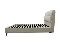 Voodi 160x200 GLORIA tõstemehhanismiga - Helehall pilt 5