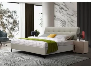 Voodi 180x200 GLORIA tõstemehhanismiga - Helehall pilt