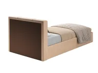 Voodi 90x190 MARCEL tõstemehhanismiga - Beež pilt 7