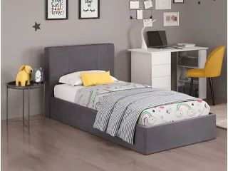 Voodi 90x190 MARCEL tõstemehhanismiga - Hall pilt