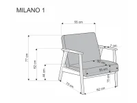 Кресло MOLANO 1S pilt 7