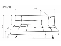 Диван-кровать CARLITO бежевый pilt 3