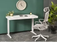 Стол компьютерный B-52 с регулировкой высоты - Белый pilt 2