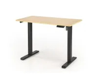 Стол компьютерный B-53 с регулировкой высоты - Черный/дуб pilt 2