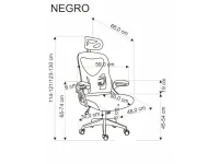 Рабочее кресло NEGRO pilt 7