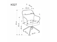 Стул K527 серый pilt 9