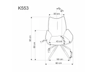 Стул K553 серый pilt 9