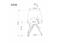 Стул K546 серый pilt 9