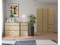 Комод BASIT 3S - Артисан (+антрацит) pilt 4