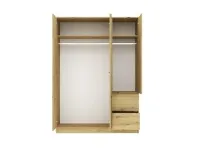 Шкаф для одежды BASIT 3D2S - Белый (+артисан) pilt 4