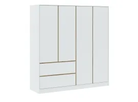 Riidekapp BASIT 4D2S - Valge (+artisan)