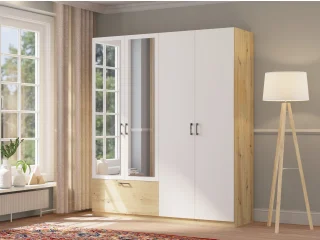 Riidekapp ALTA 4D1S peegliga pilt