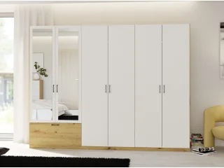 Riidekapp ALTA 6D1S peegliga pilt