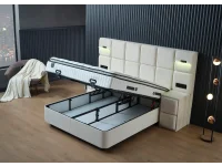 Континентальная кровать 180х200 PREMIUM с подъёмным механизмом pilt 4