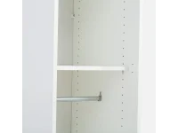 Riidekapp BEN 2D+2PGL - Valge pilt 4