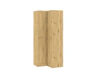 Шкаф для одежды BEN 2D+1HDF - Дуб артисан pilt 5