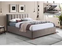 Кровать 180x200 HAZEL бежевый - с подъемным механизмом pilt 2