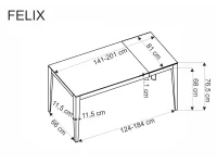Pikendatav laud FELIX valge pilt 7