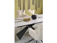 Pikendatav laud LUCIANO valge marmor pilt 3