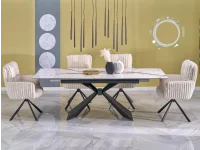 Pikendatav laud LUCIANO valge marmor pilt 2