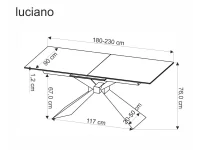 Pikendatav laud LUCIANO valge marmor pilt 6