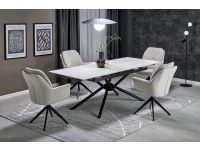 Стол раздвижной VITORINO белый мрамор pilt 3